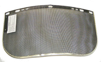 mesh face shield for hard hat