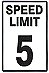 SPEED LIMIT SIGNS