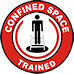 CONFINED SPACE HARD HAT LABEL